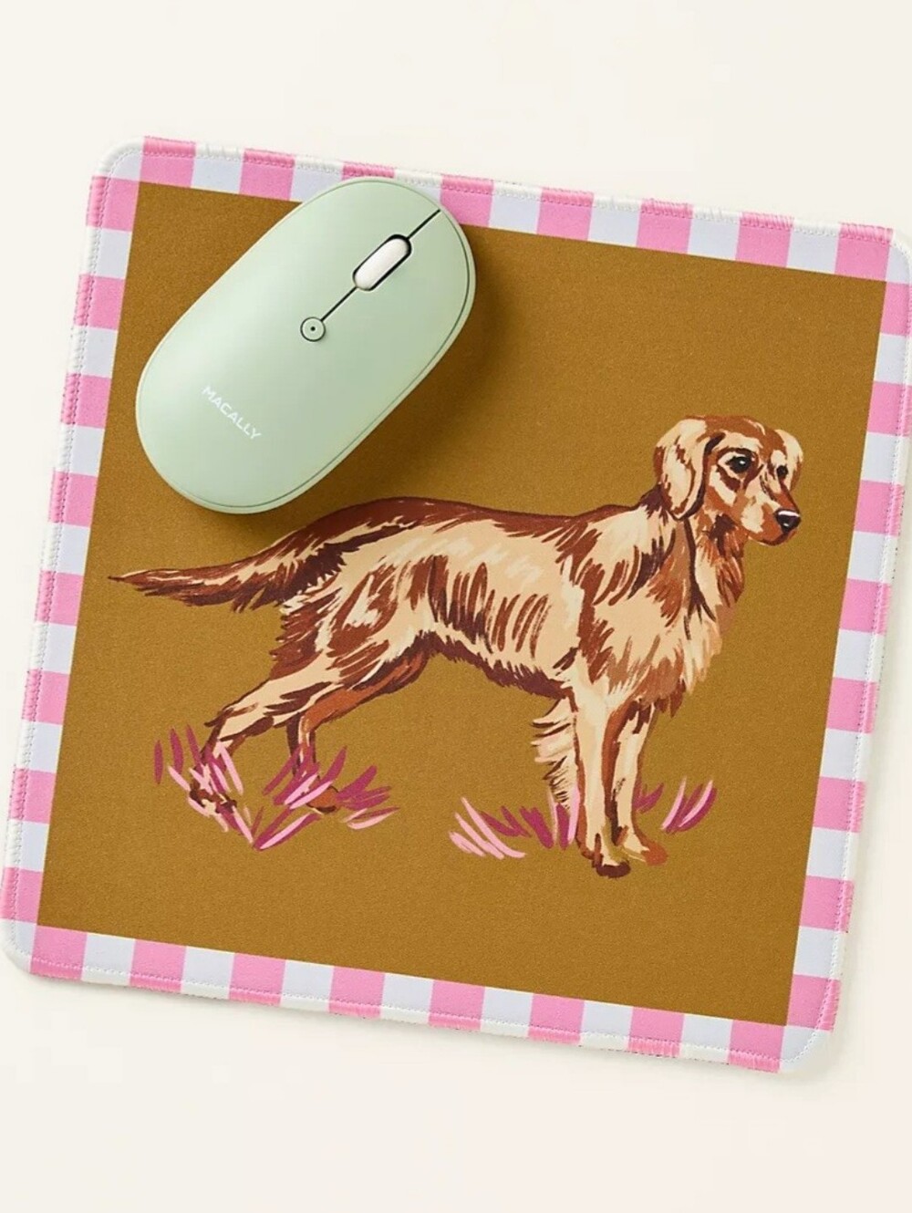 By Anthropologie Icon Desk Mousepad - Golden Retriever